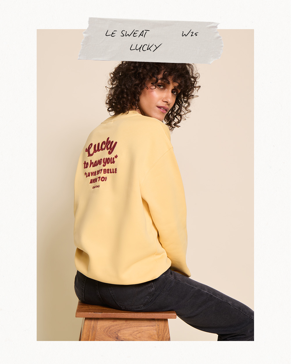 LOOKBOOK BONHEUR SWEAT LUCKY DESK
