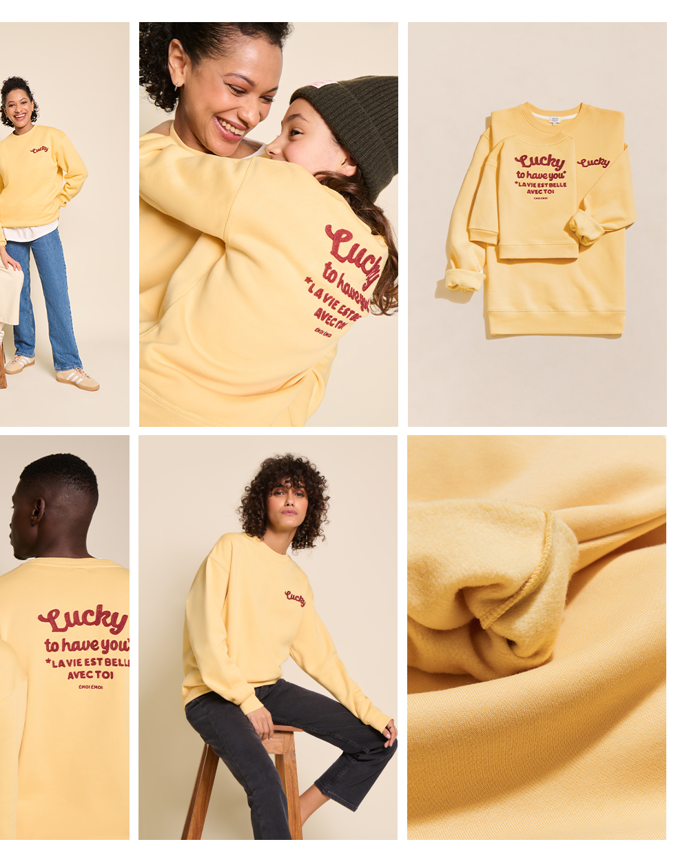 LOOKBOOK BONHEUR SWEAT LUCKY MOSAIQUE 2/2 DESK