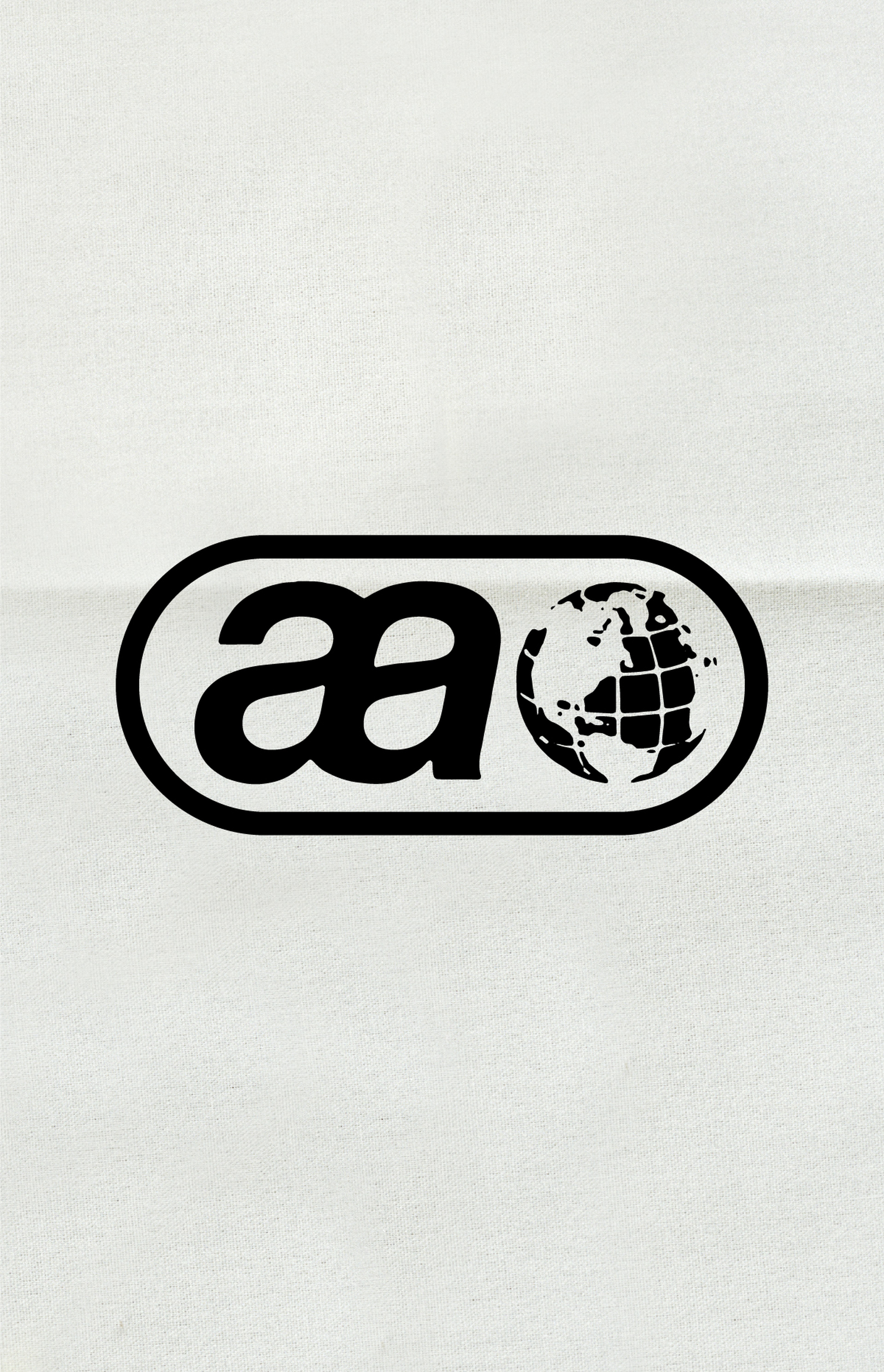 Logo featuring stylized lowercase "aa" next to a globe, enclosed in an oval border on a plain background.