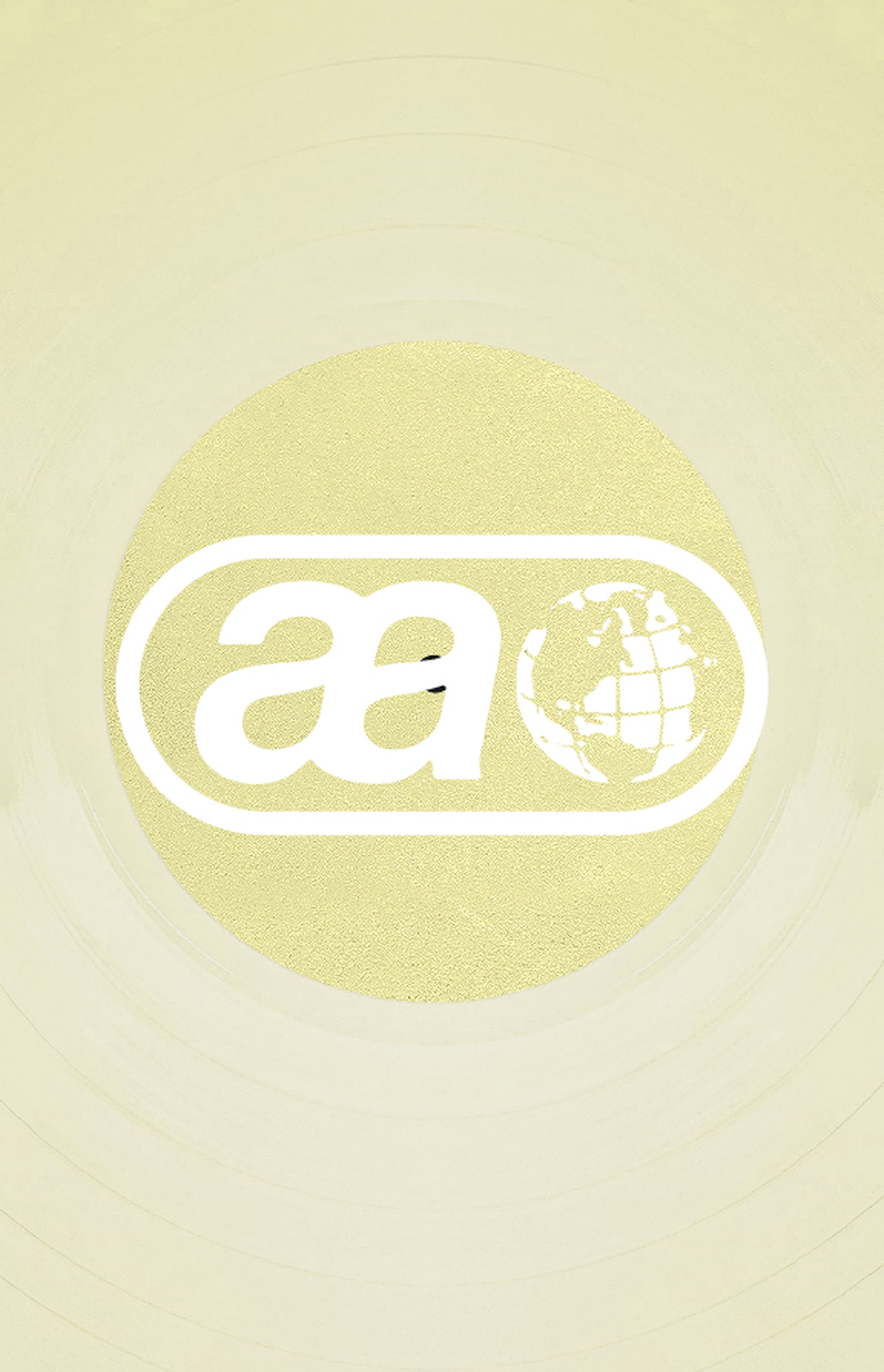 Logo featuring stylized lowercase "aa" and a globe inside an oval, set against a light yellow background.