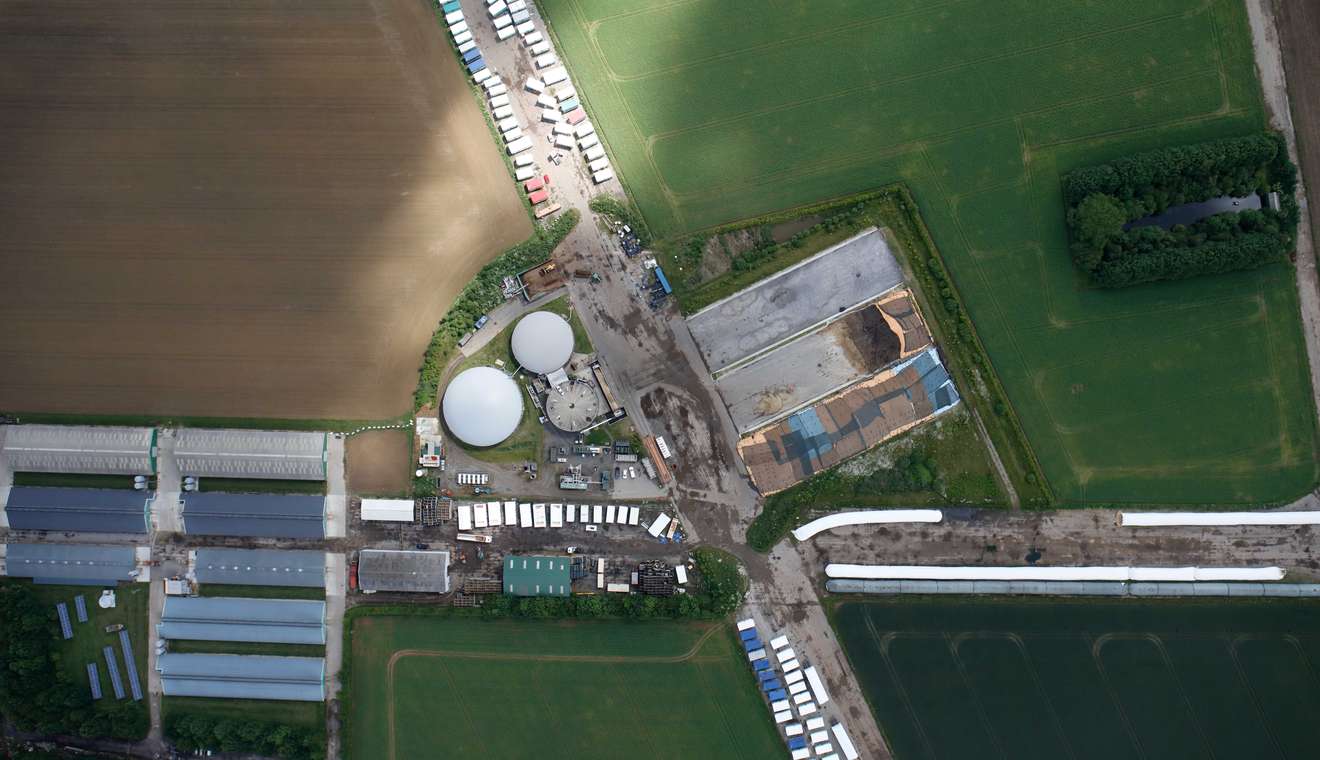 Aerial photo of Merlin Renewables