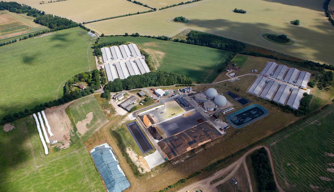 Aerial photo of Redstow Renewables