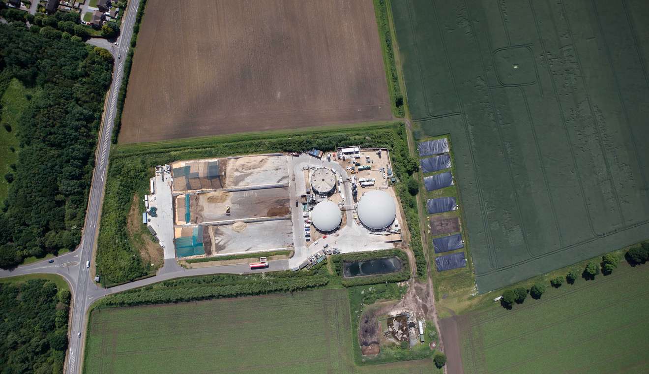 Aerial photo of Vulcan Renewables