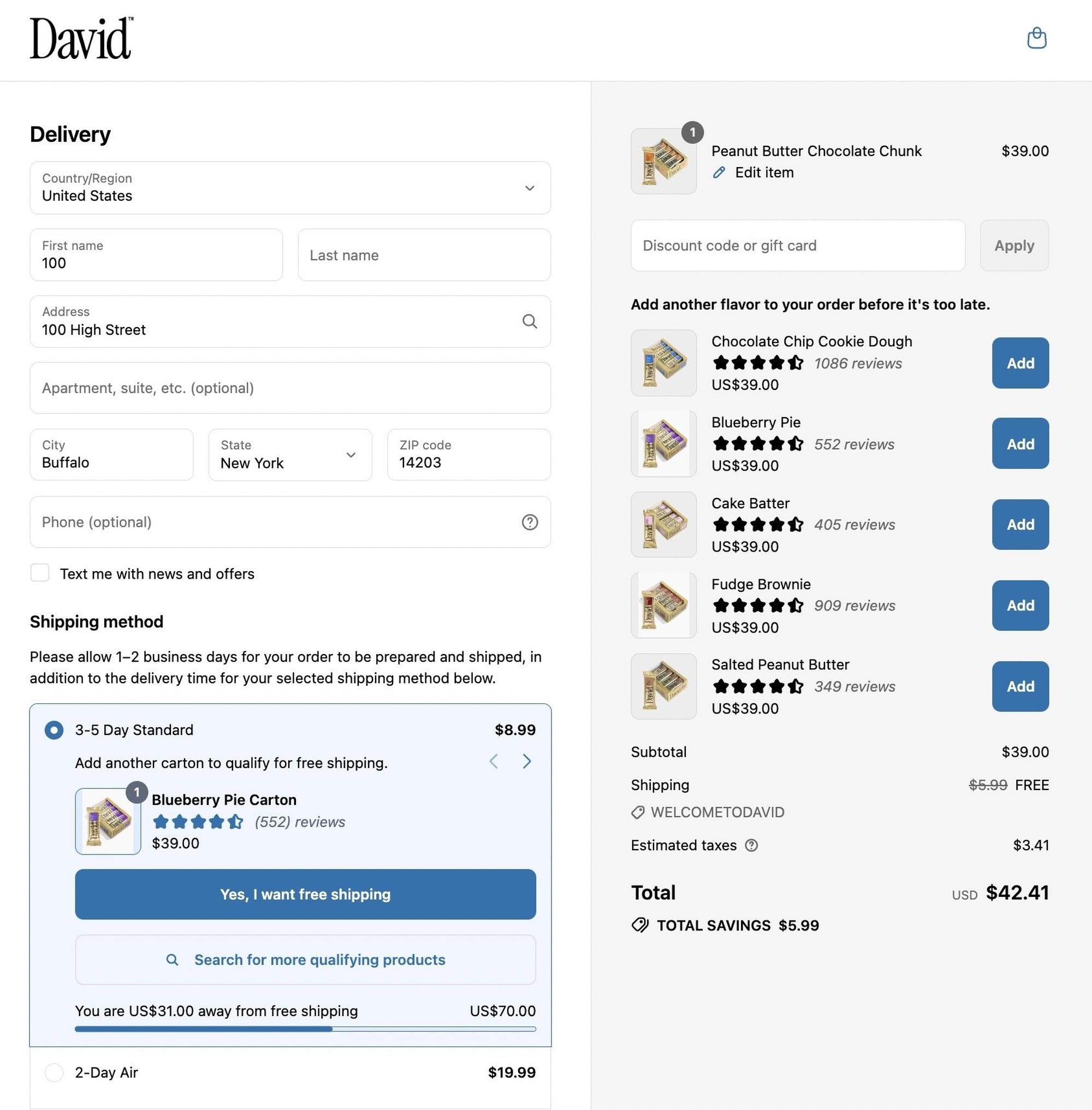 checkout and accounts editor