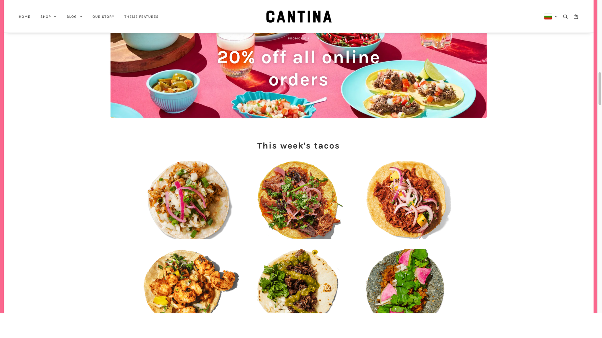 online store - food