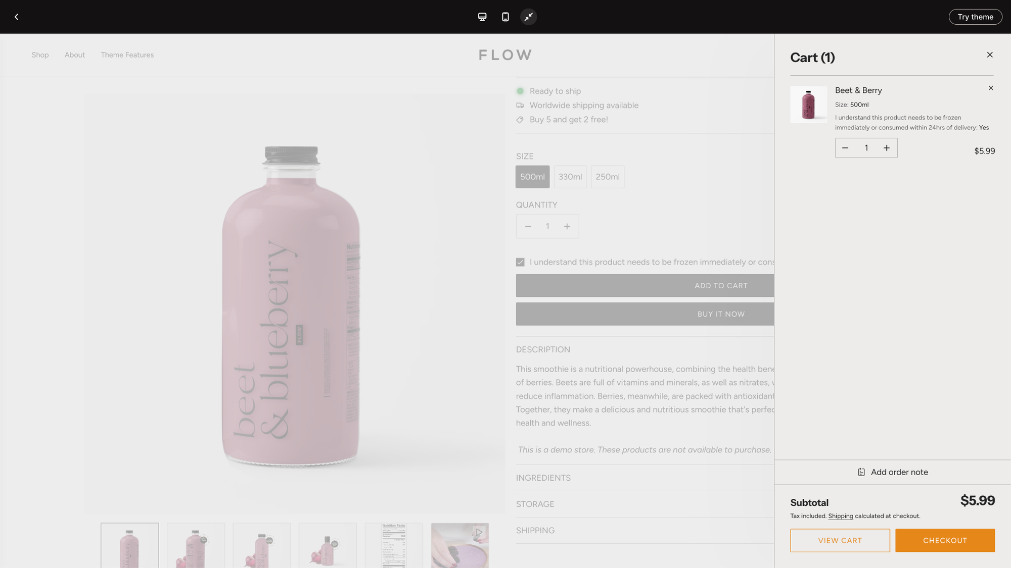 flow template - new window