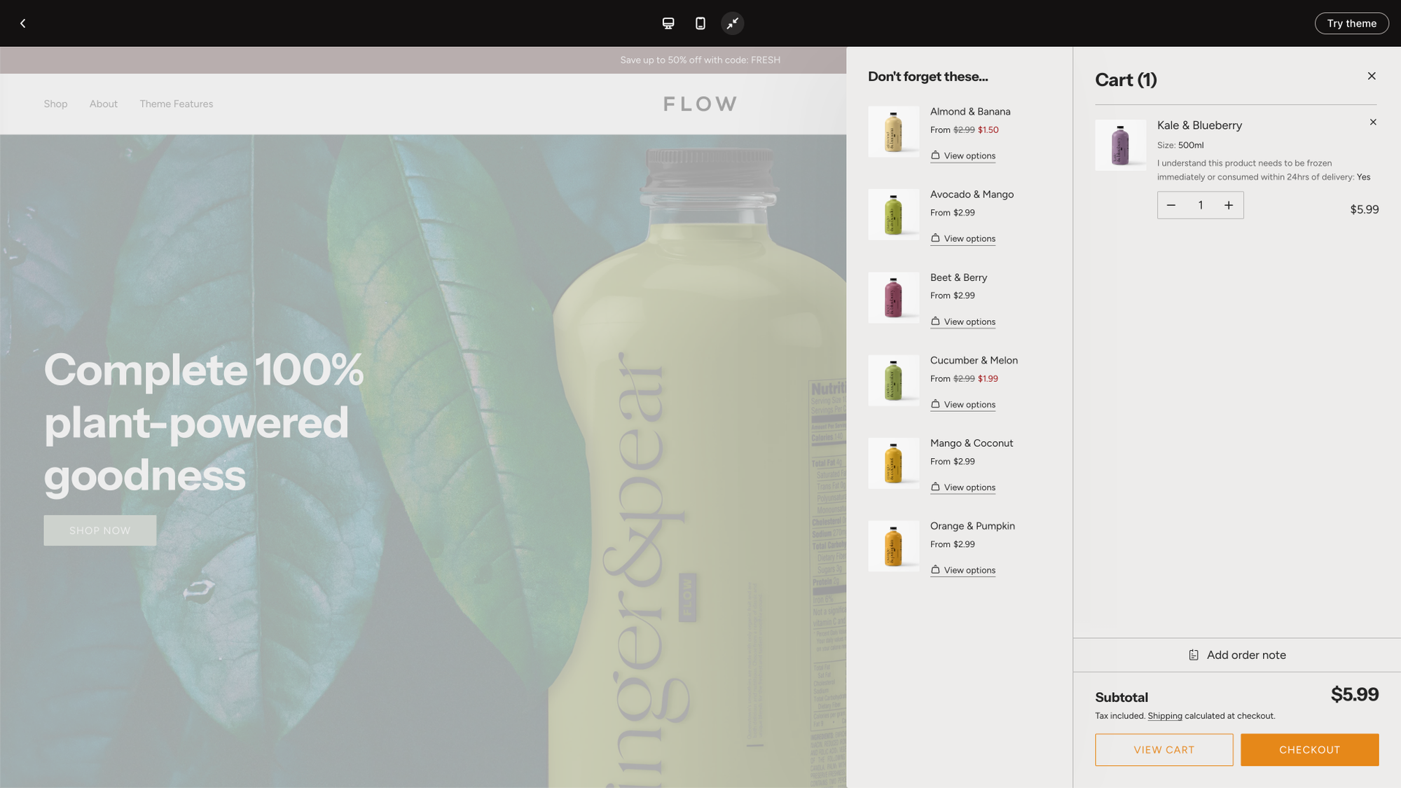 template with cross sales