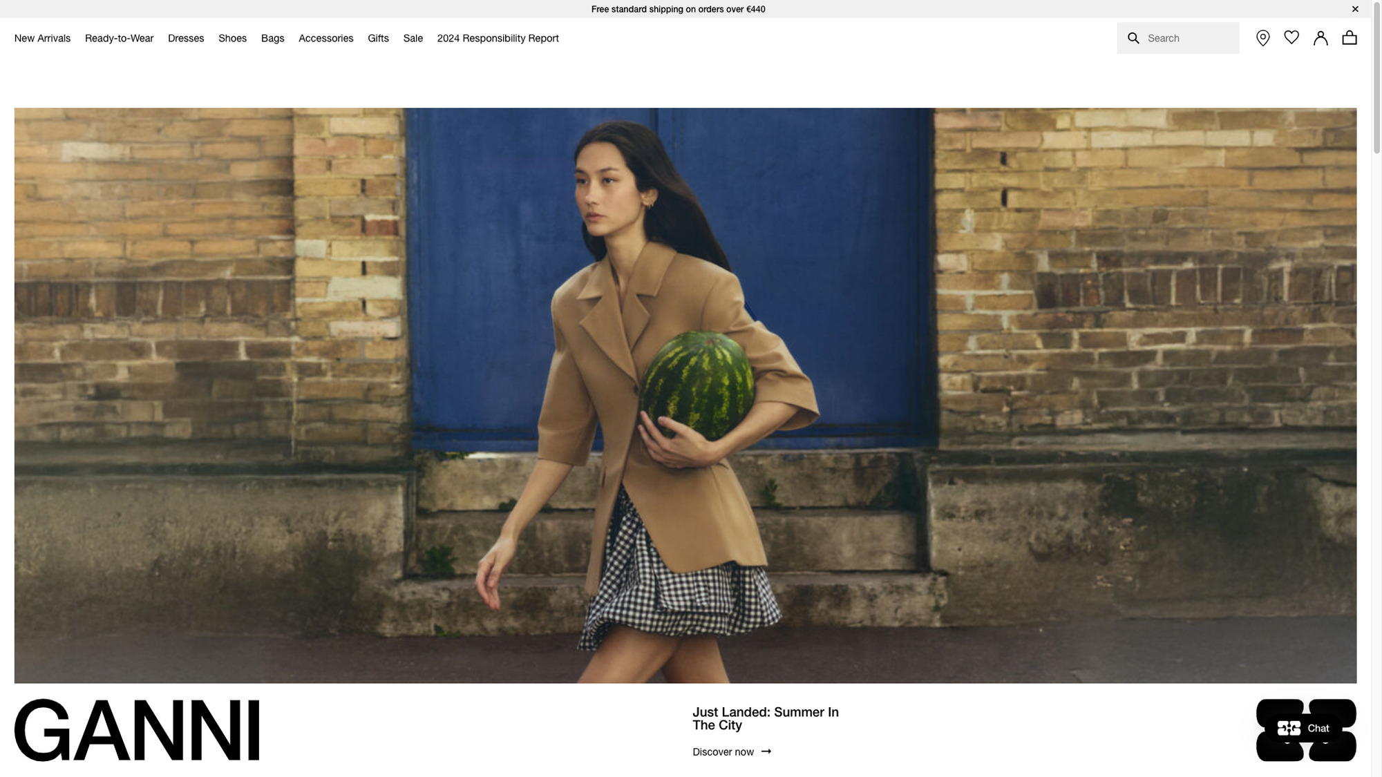 top shopify clothing stores - ganni