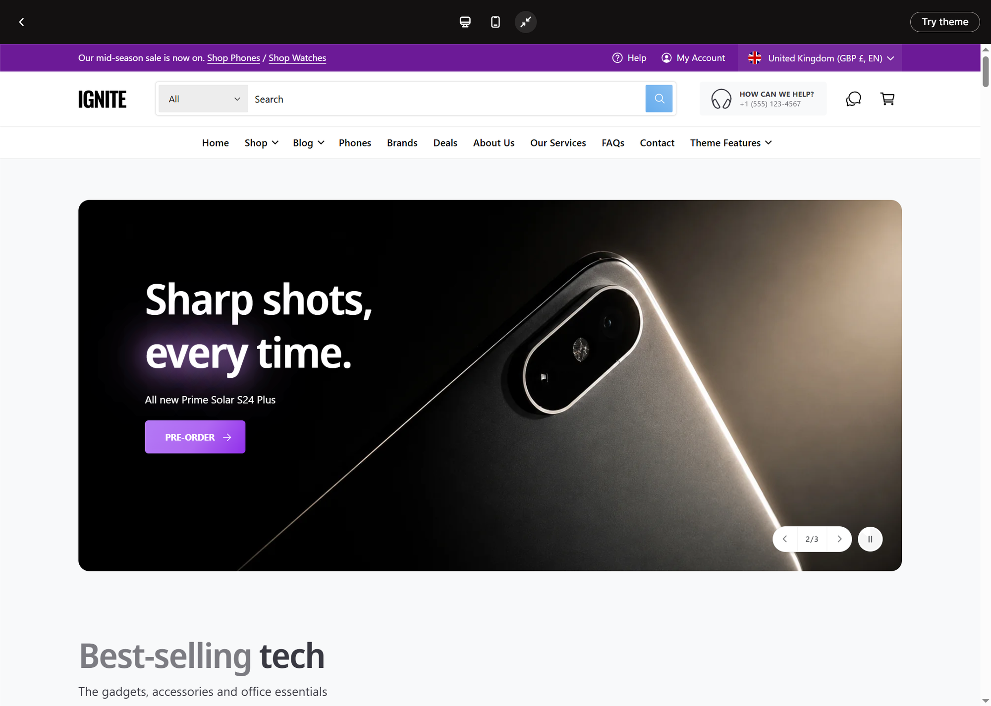 ignite shopify theme