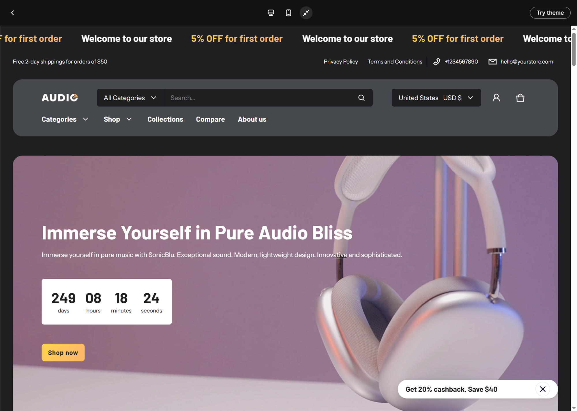 electro shopify theme