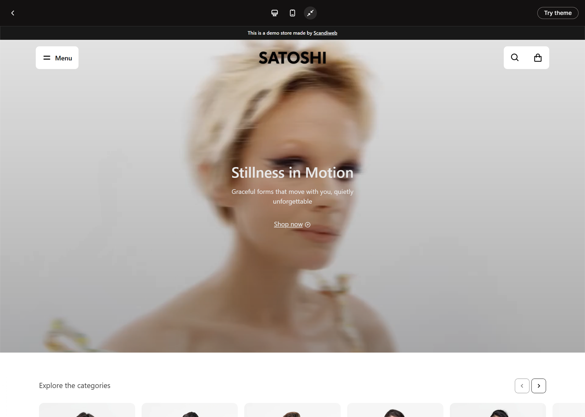 satoshi shopify theme