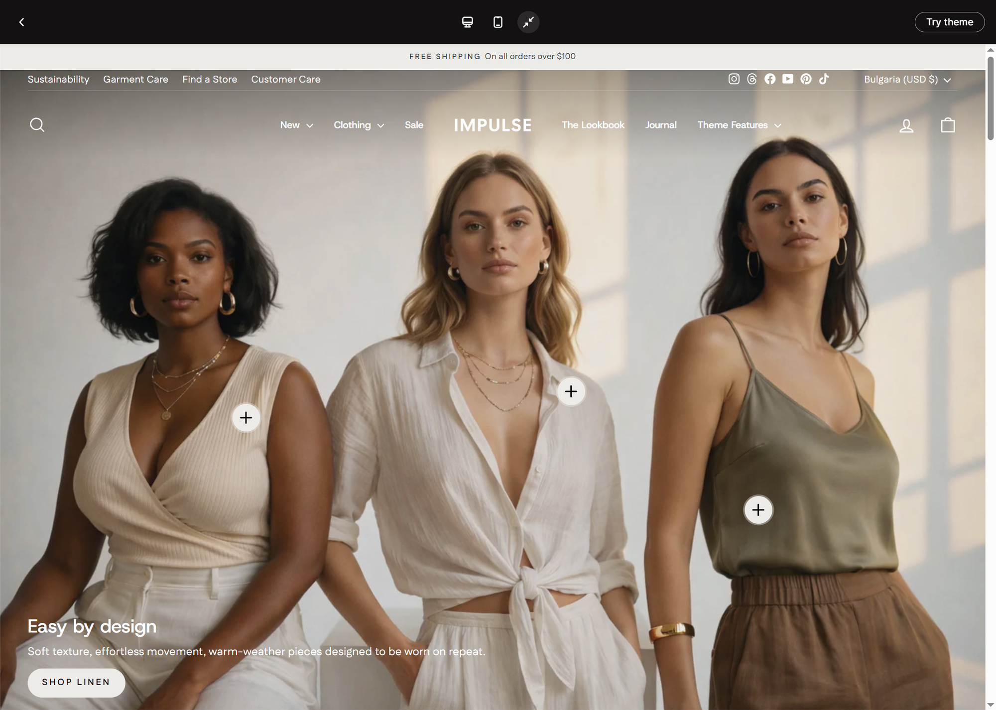 impulse shopify theme
