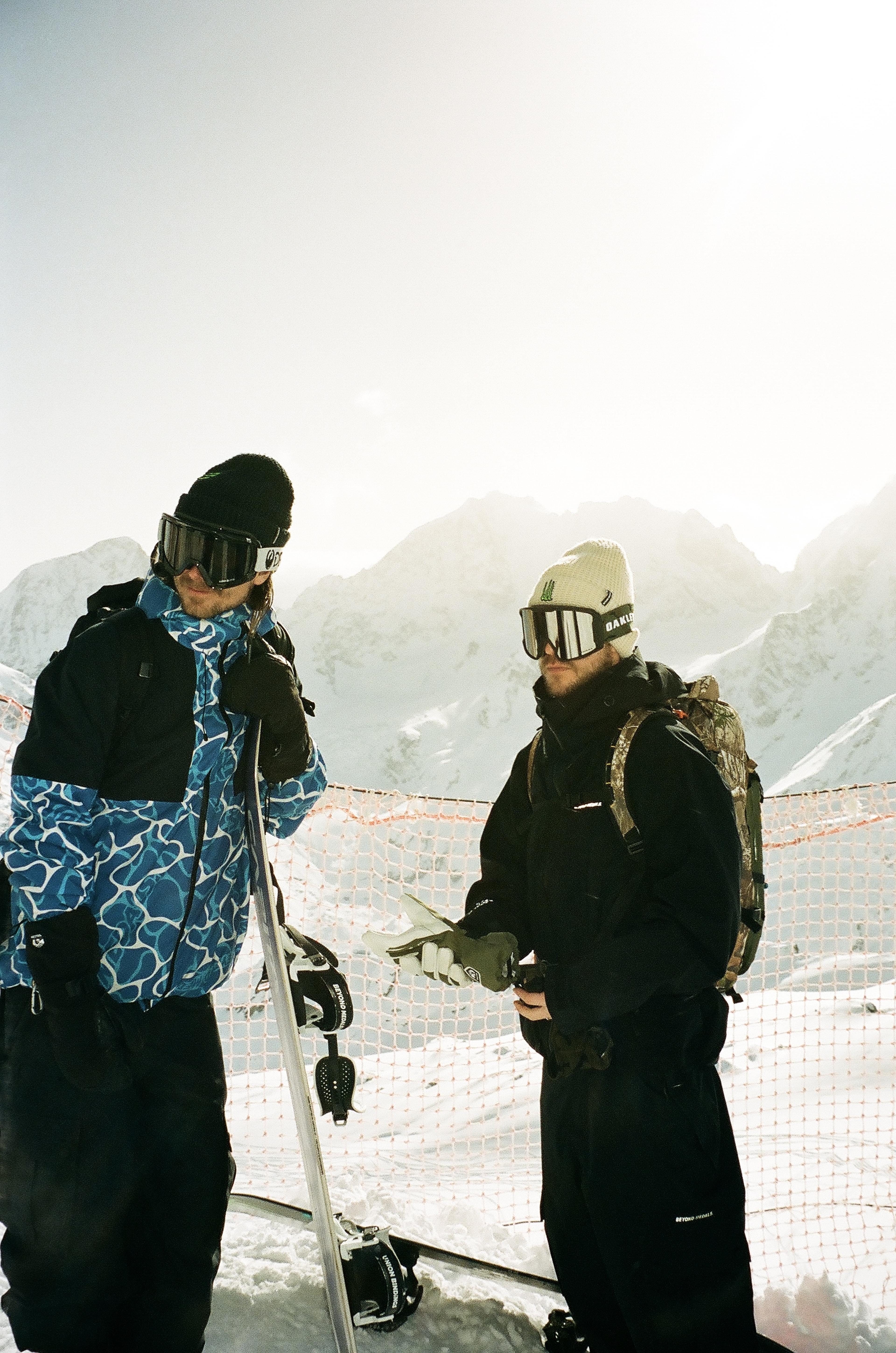 Switzerland Beyond Medals crew ready for snowboarding