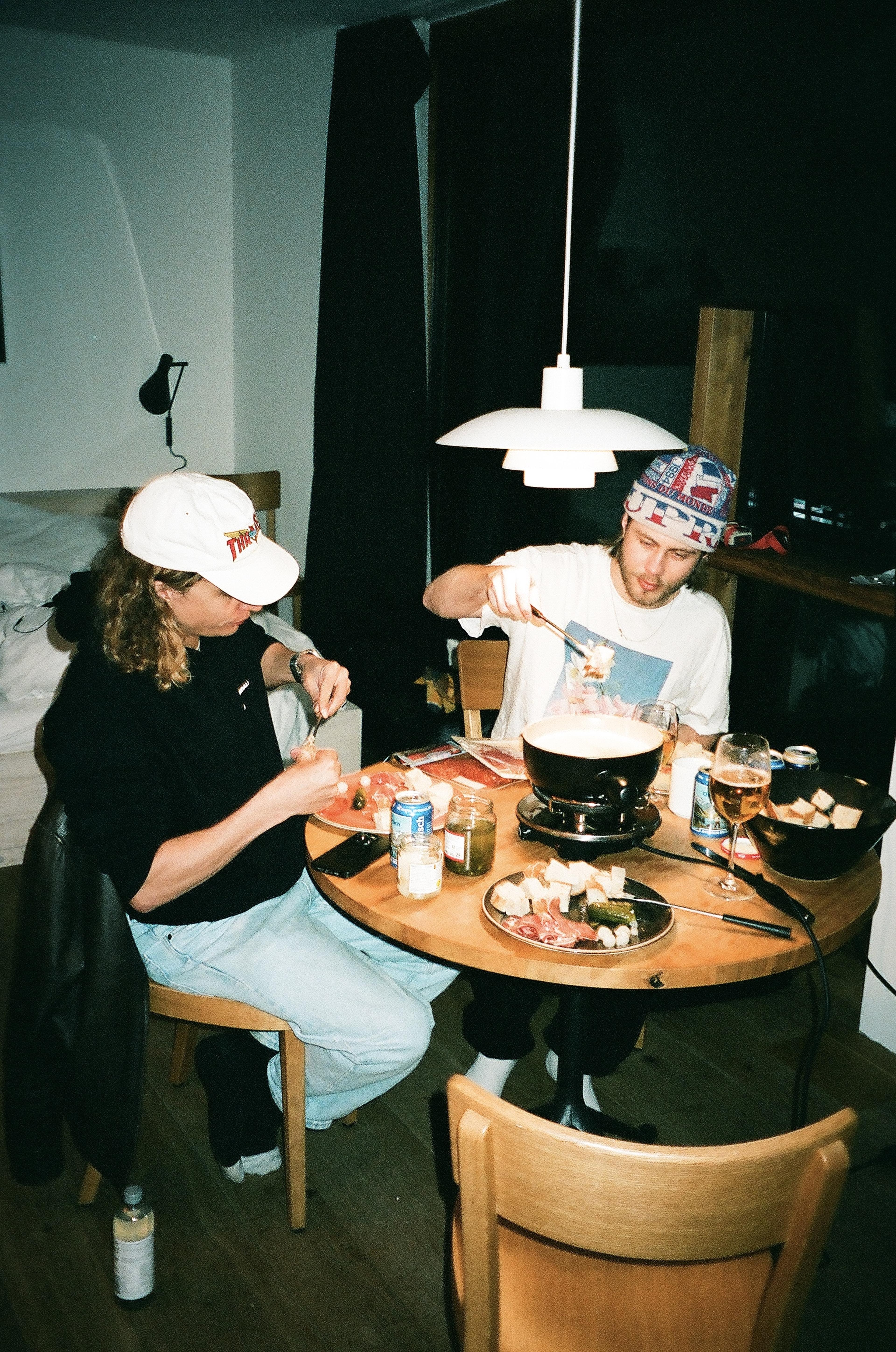 Switzerland Beyond Medals crew eating