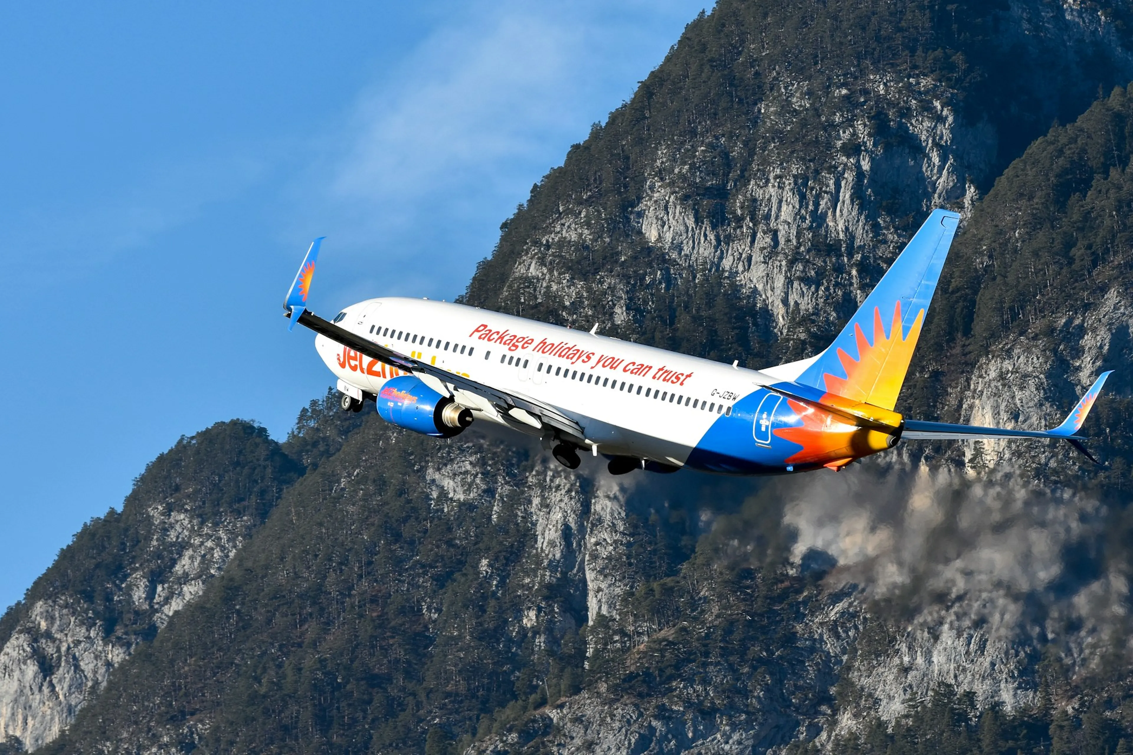 A Jet2 plane taking off