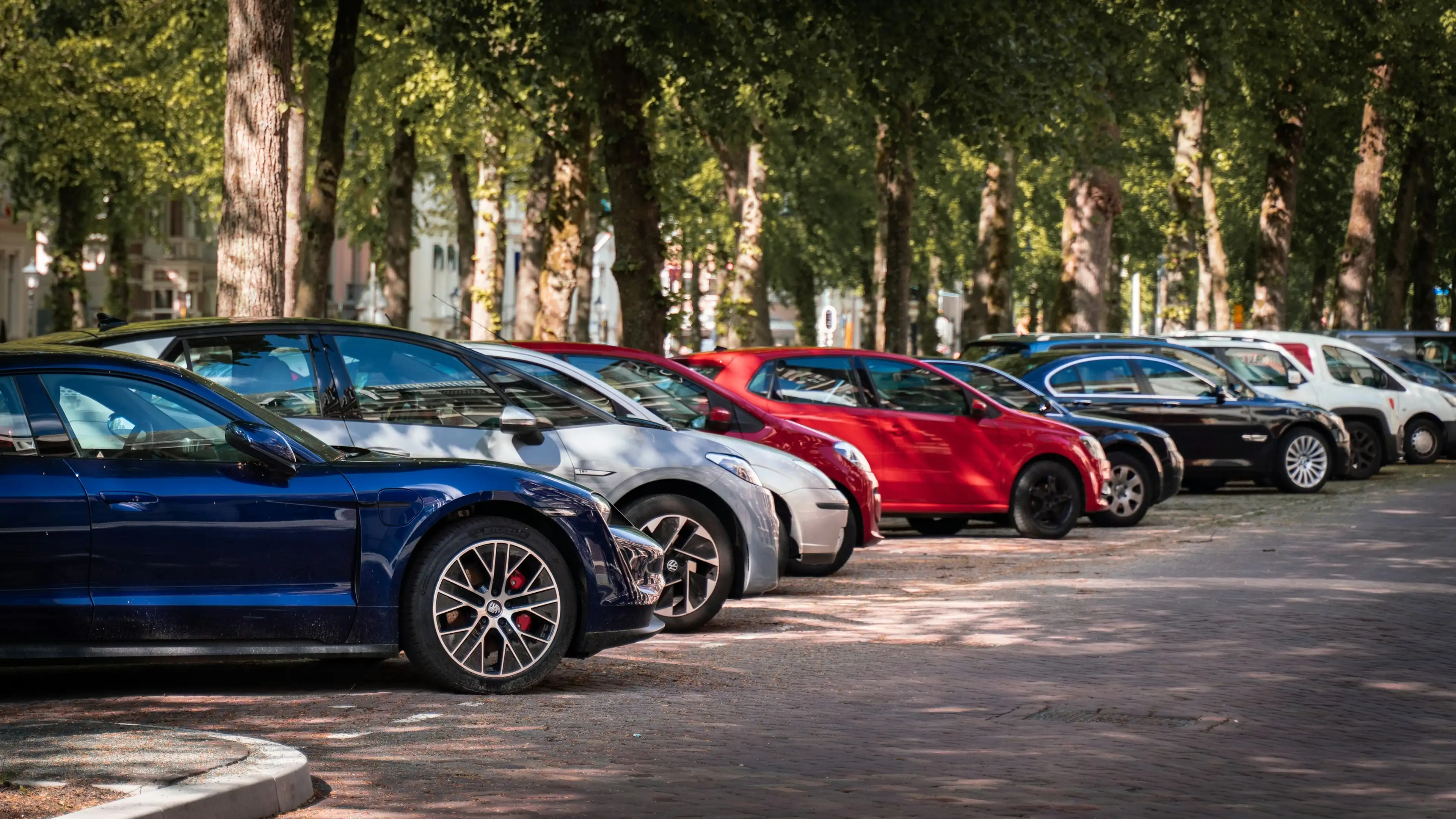 Cars on a road