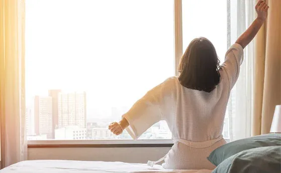 Good morning after stay night in hotel