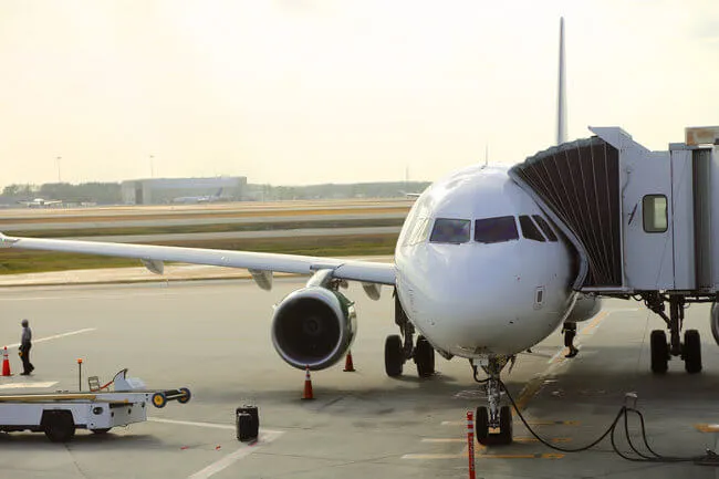 airplaine in airport
