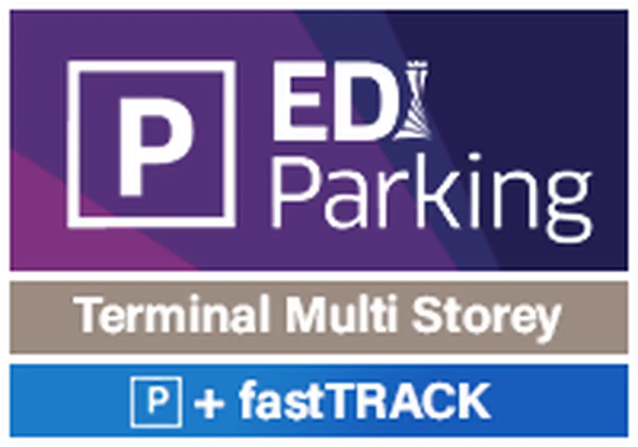 Edinburgh Airport Terminal Multi Storey Parking with FastTRACK logo