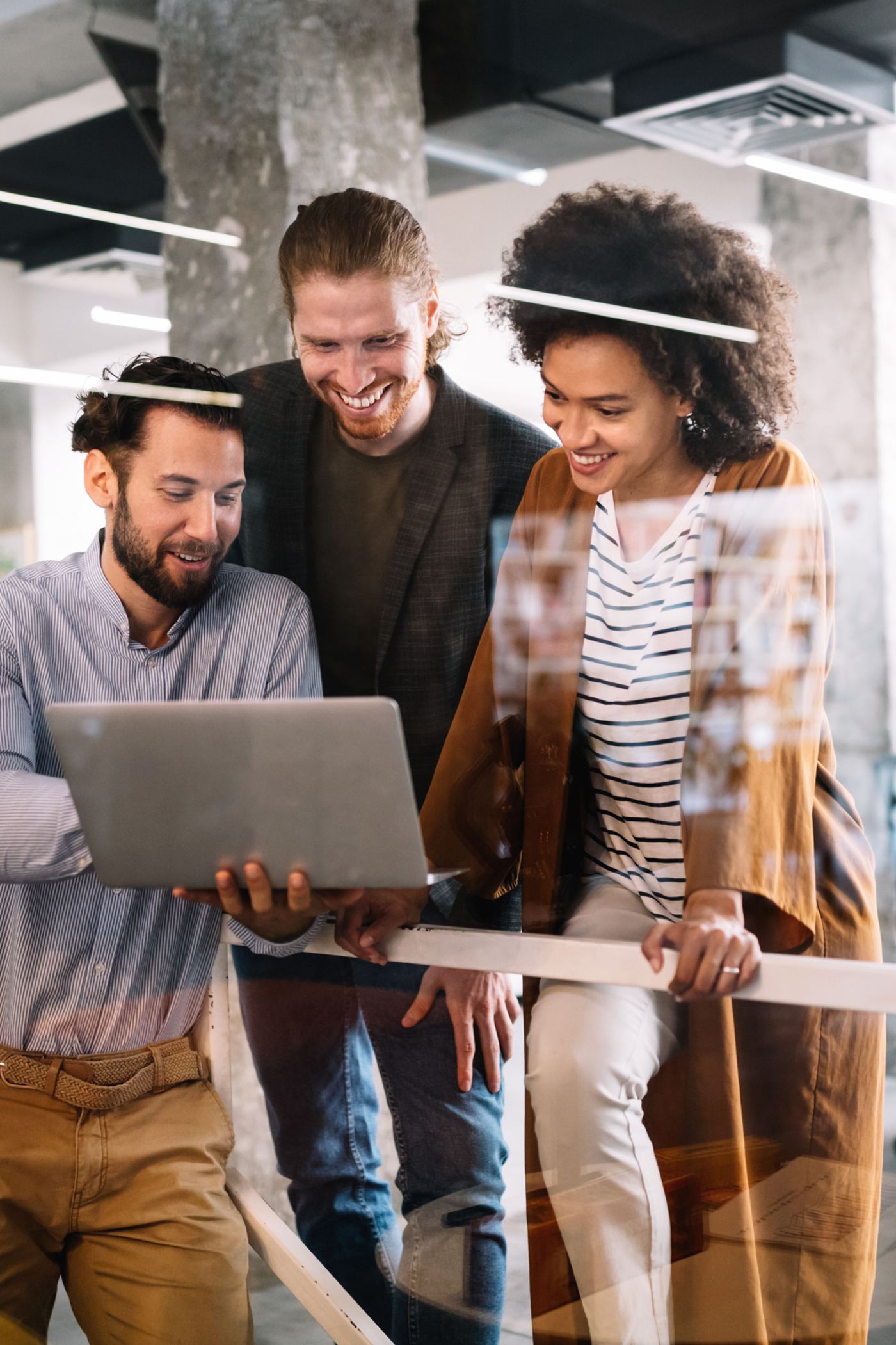 Kleines Team arbeitet an Change Projekt