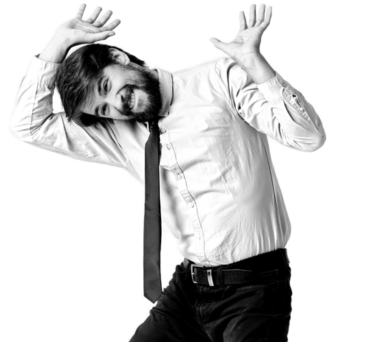 Business Mann wird unter Druck gesetzt