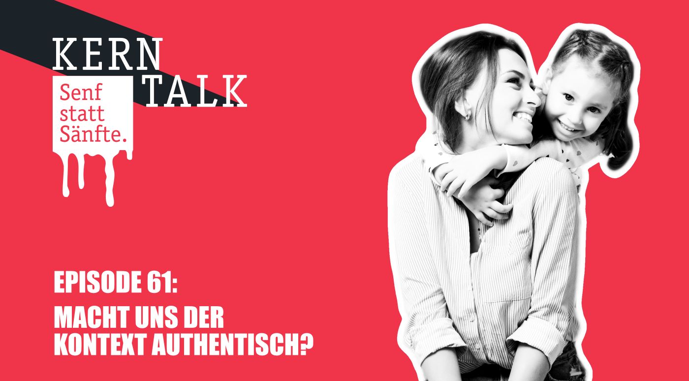 Mutter und Tochter lachen - Senf statt Sänfte