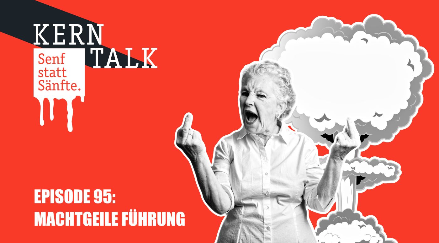 Frau zeigt Mittelfinger vor Bombenexplosion