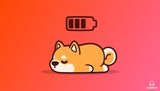 Sleeping Dog with charging battery above