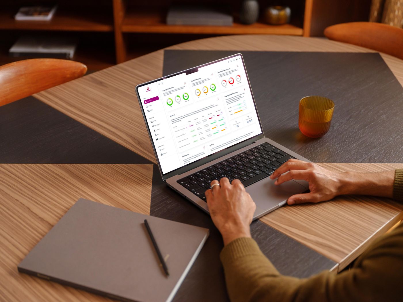 Arbeit mit zweikern Analytics Admin Dashboard
