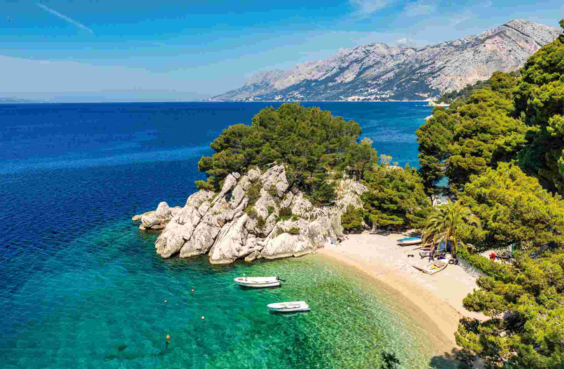Podrace beach in Brela, Makarska Riviera, Croatia