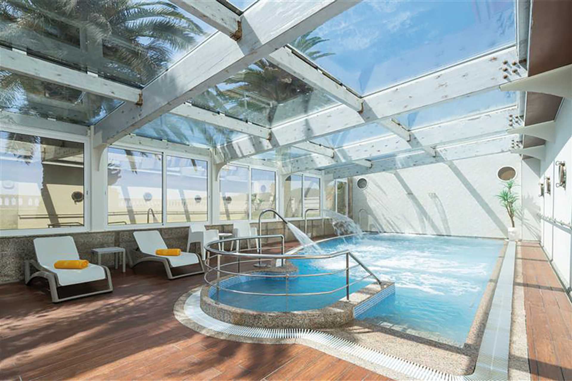 The indoor swimming pool
