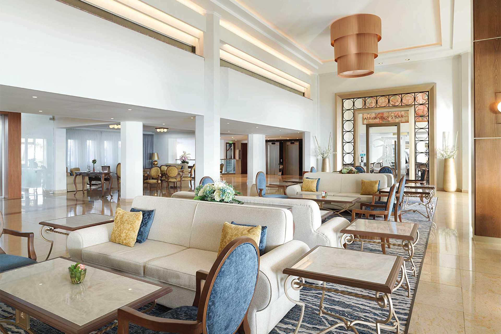 The hotel’s lobby,  Alexander the Great, Cyprus