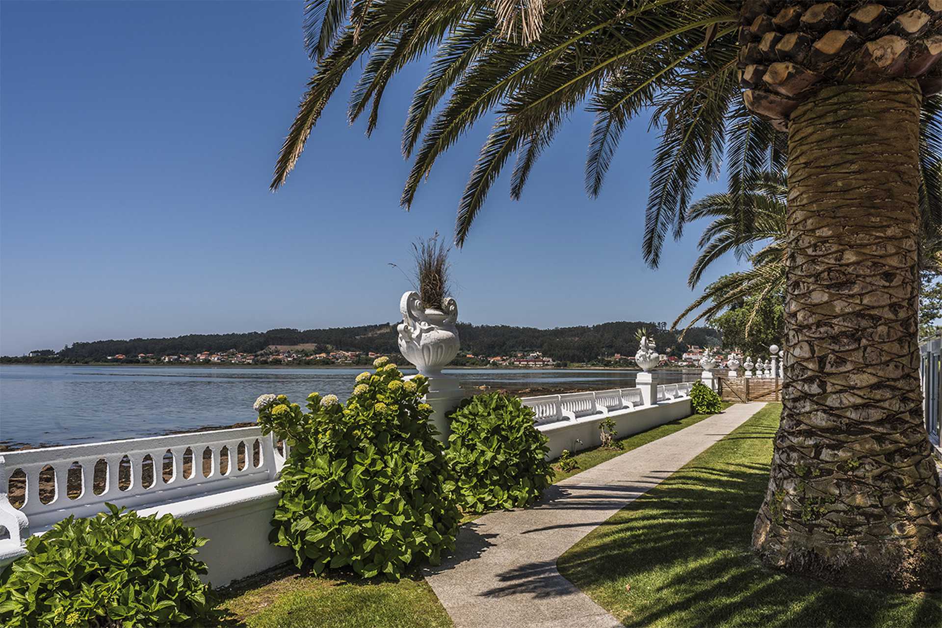 A view from the hotel’s grounds