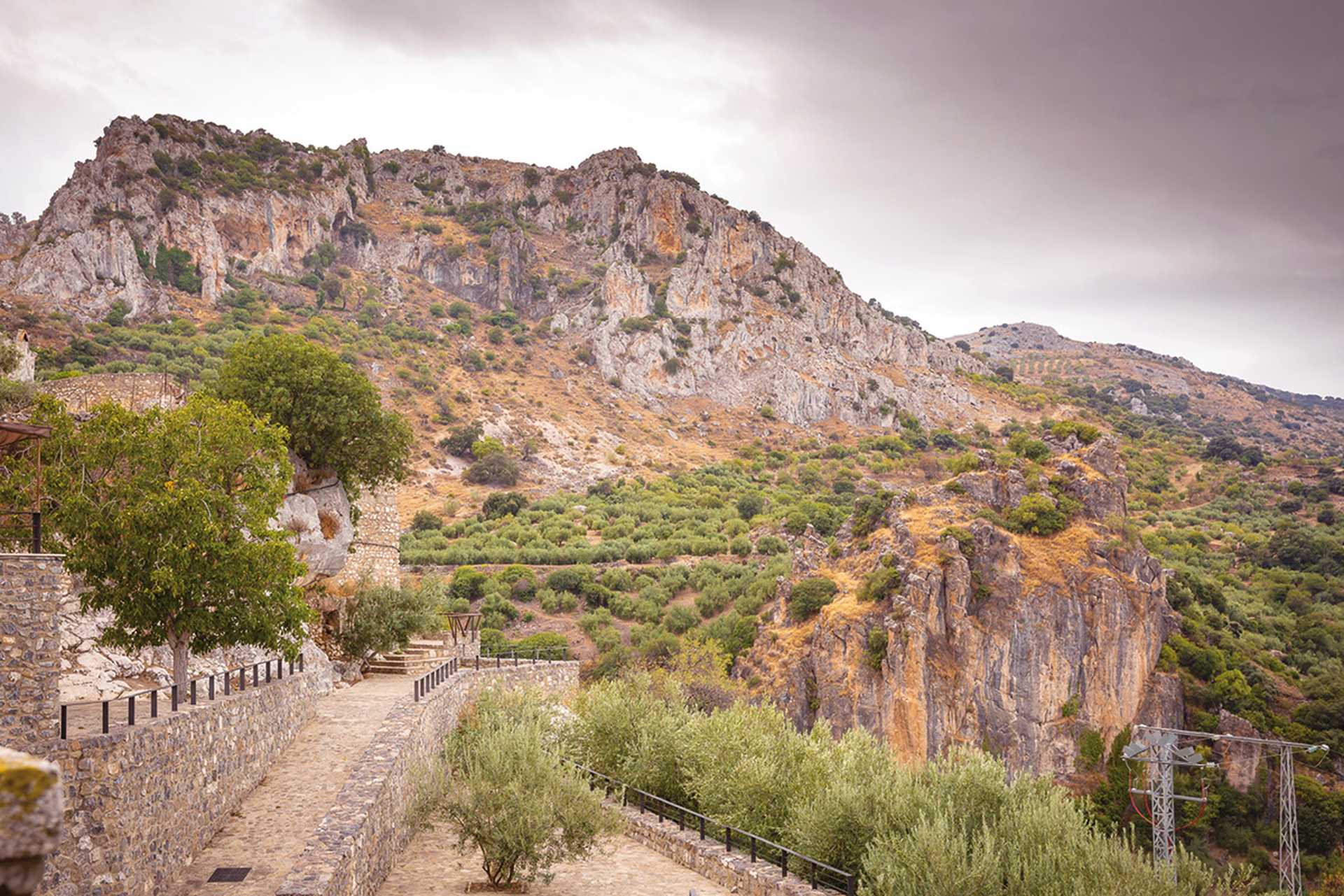 View from zuheros village of the Sierras Subbeticas natural park, Cordoba, Andalusia, Spain. SPIN: Walking in Moorish Spain