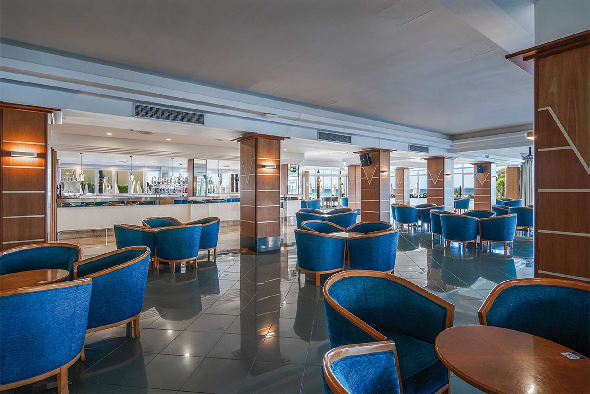 The hotel’s bar