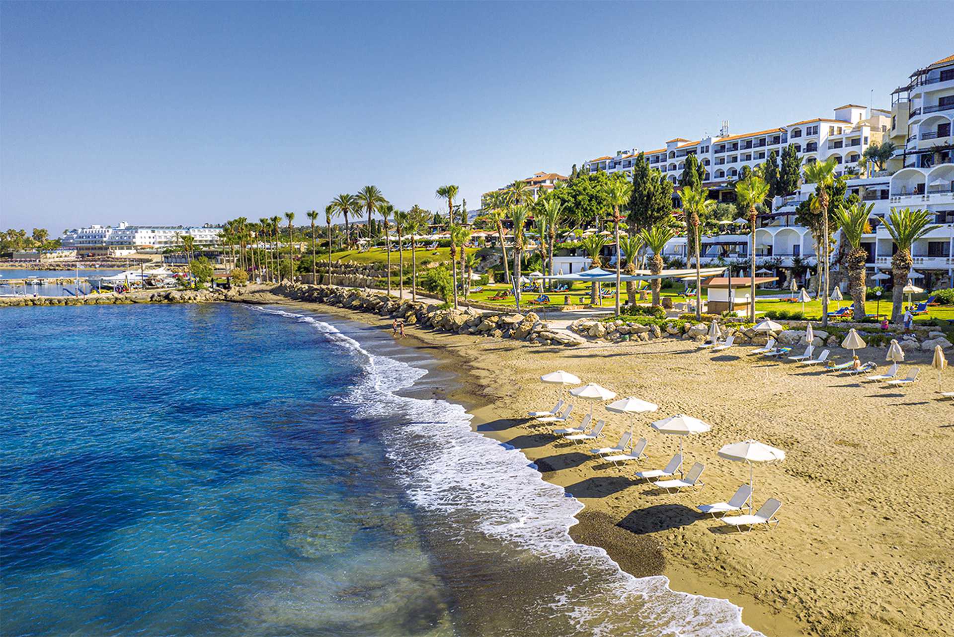 Coral beach in Paphos, Cyprus