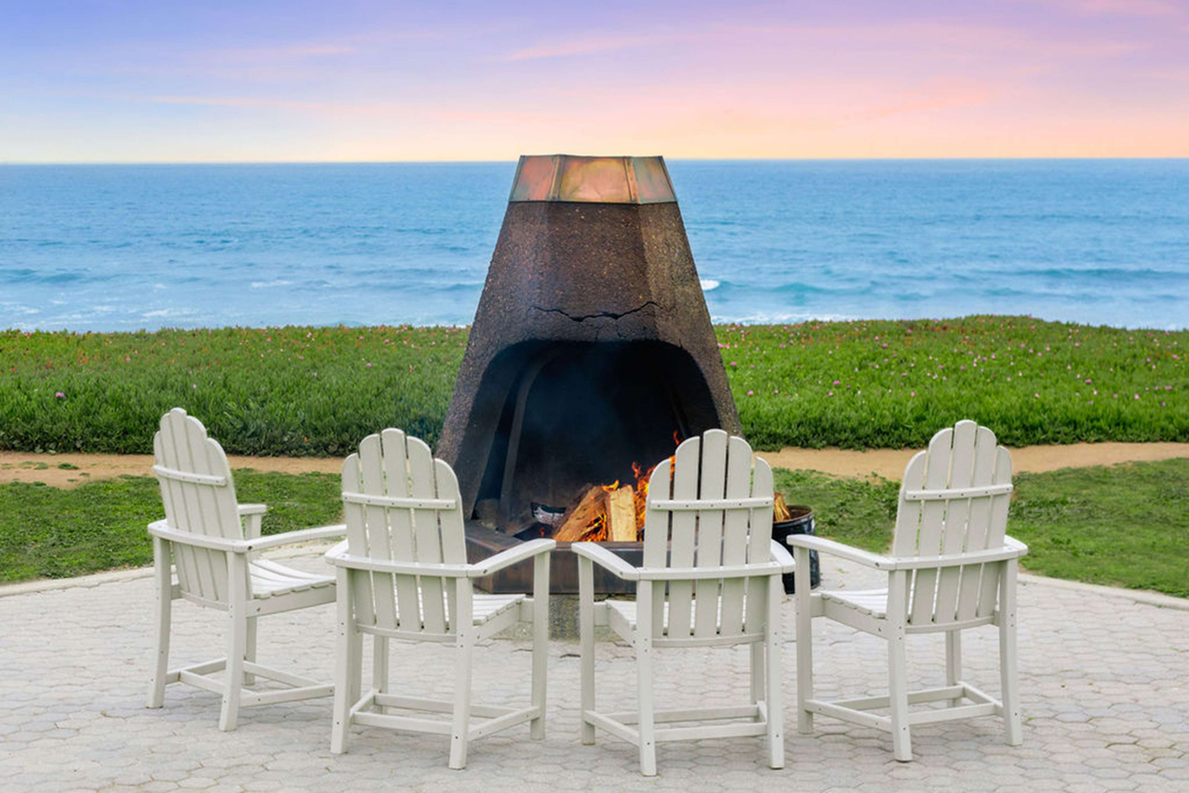 Cavalier Oceanfront Resort - Outdoor fireplace