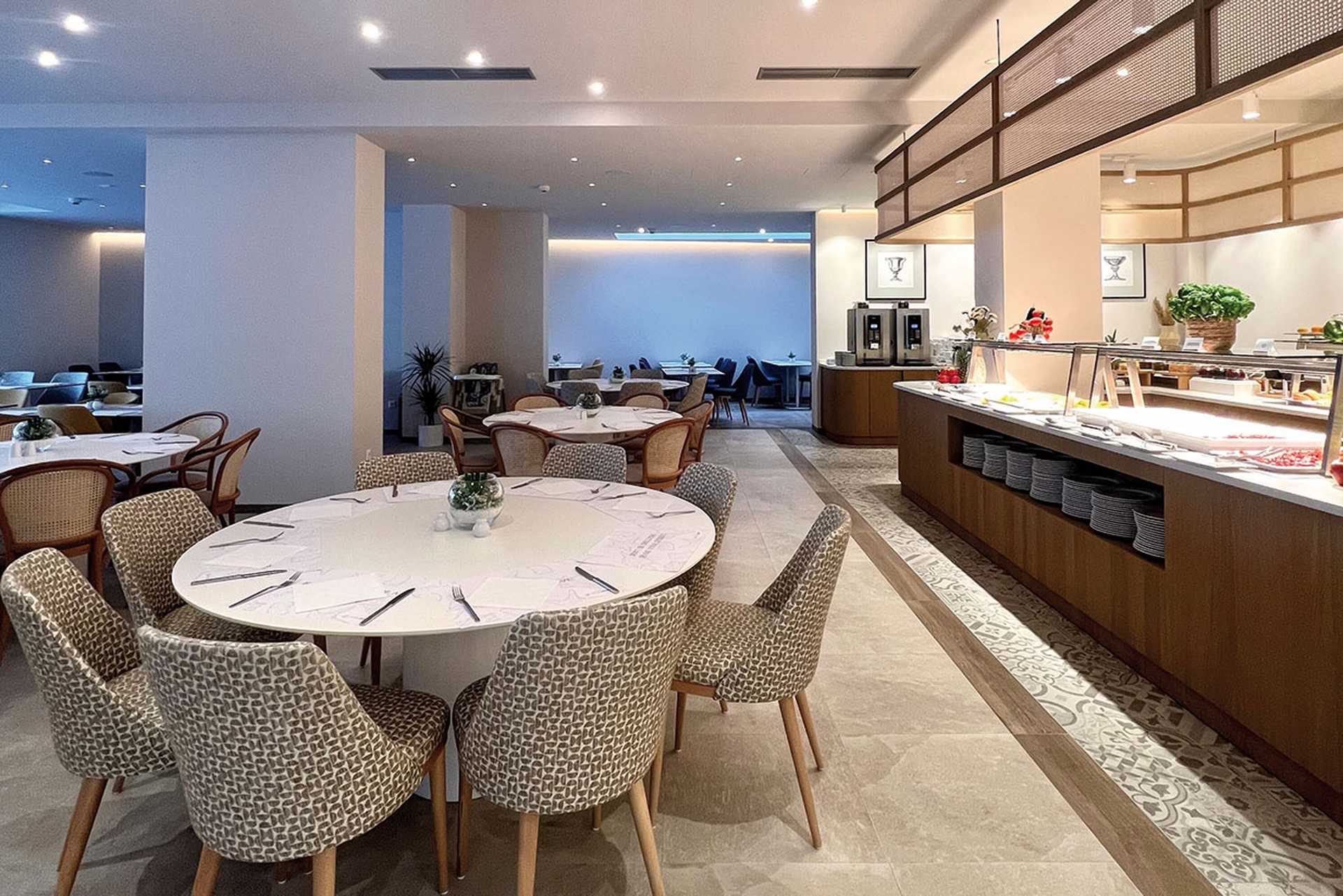 The hotel’s  restaurant