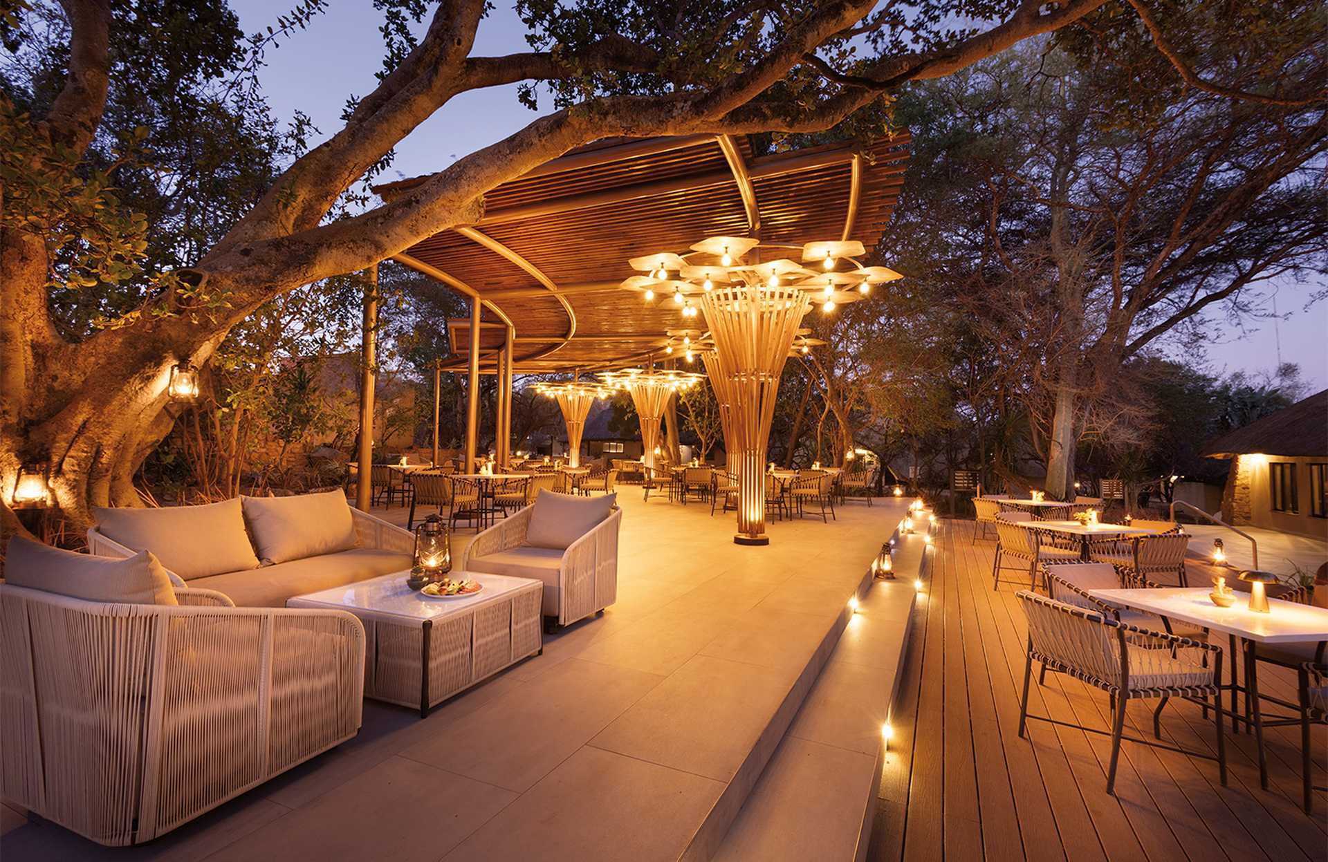 Spend evenings on the terrace, Mabula Game Lodge
