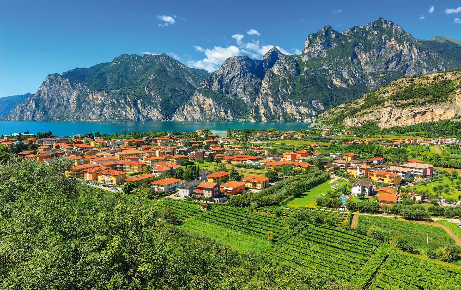 Veneto, which included part of Lake Garda, is the best-known Italian sparkling wine region, producing Prosecco