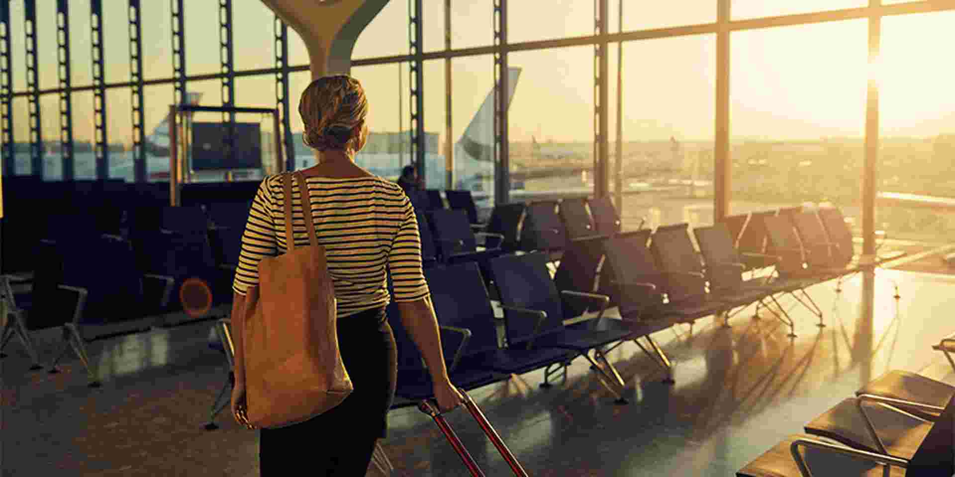 Woman at airport