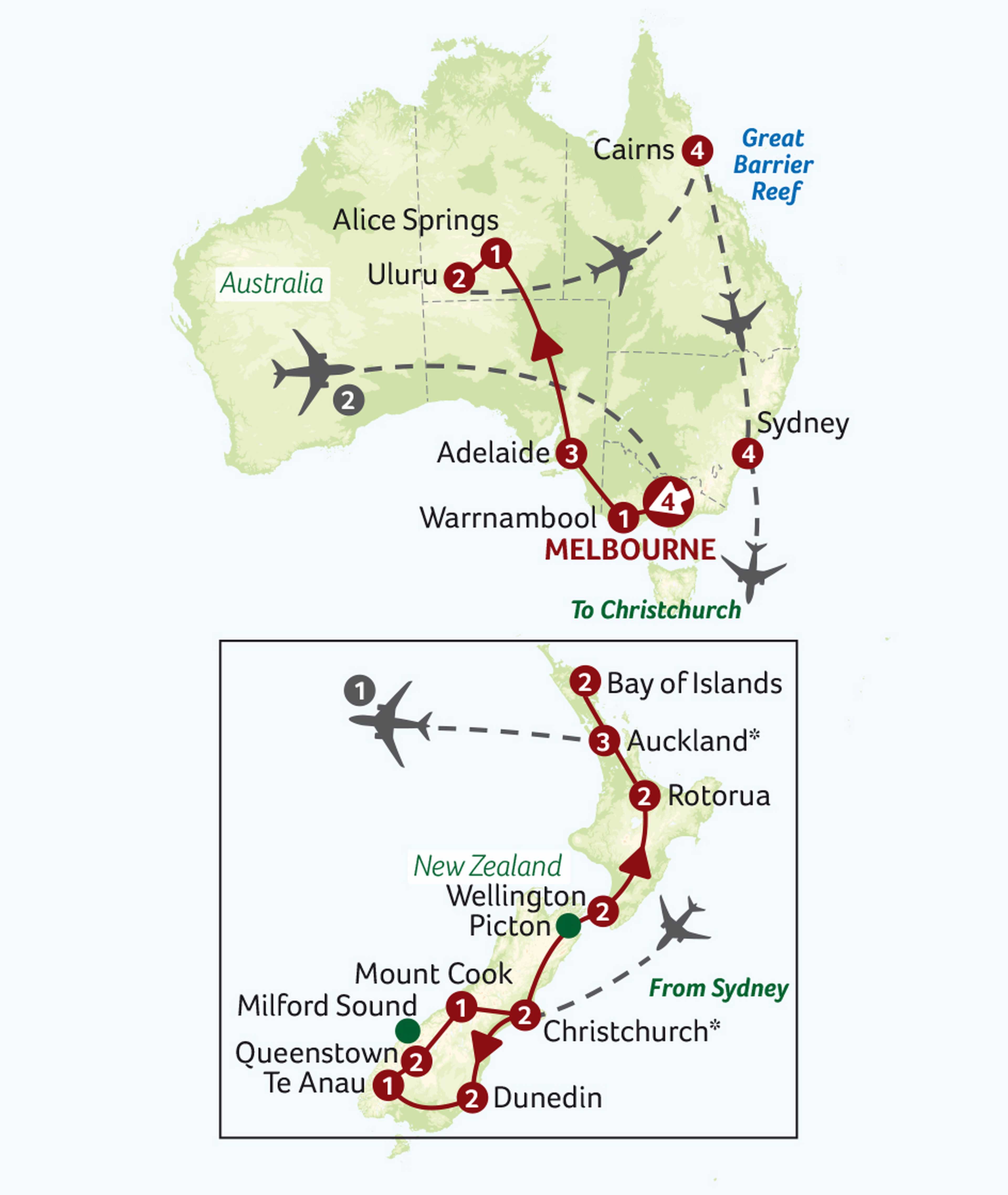 Australia & New Zealand Escorted Touring Holiday Saga