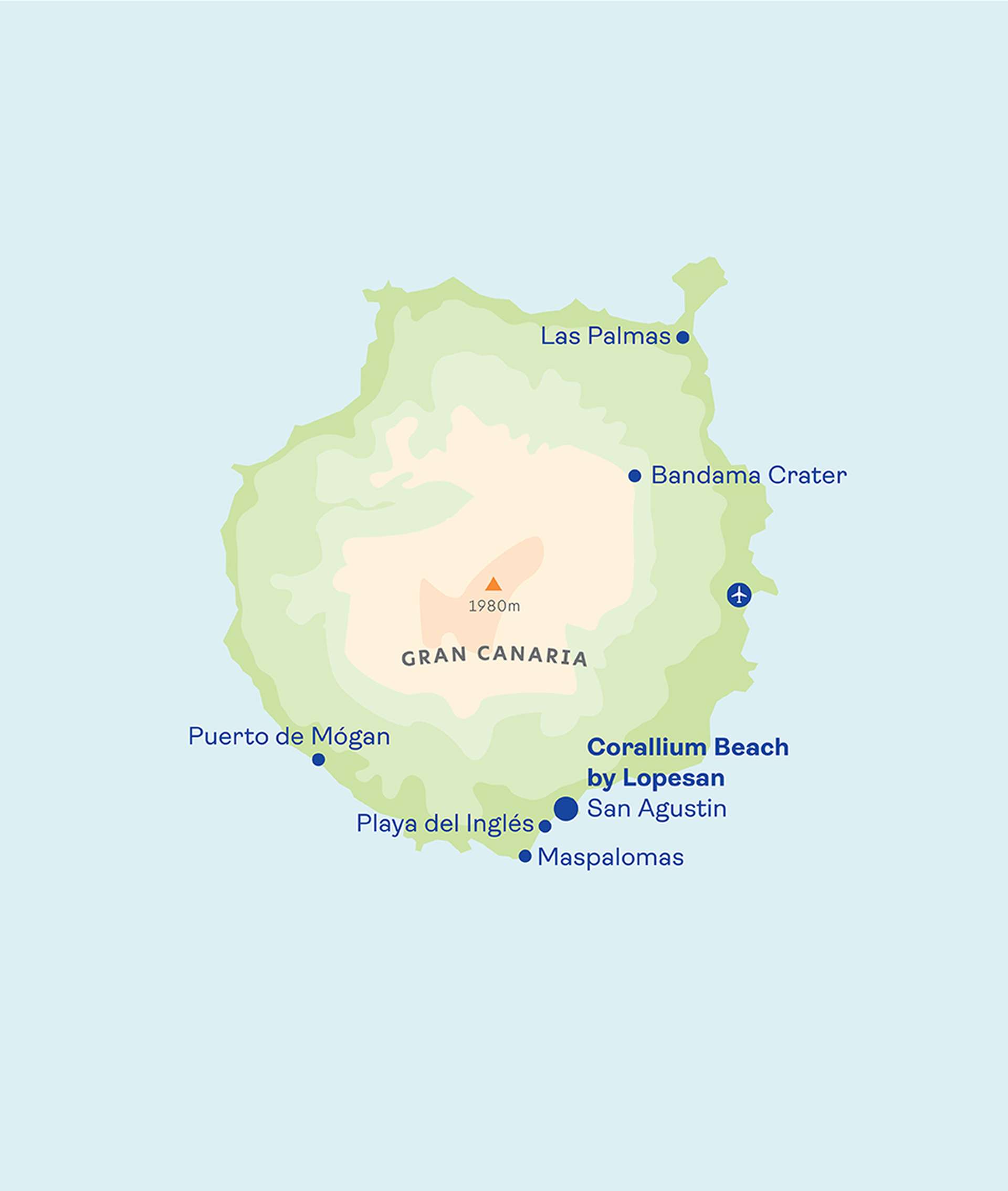 Corallium Beach Map