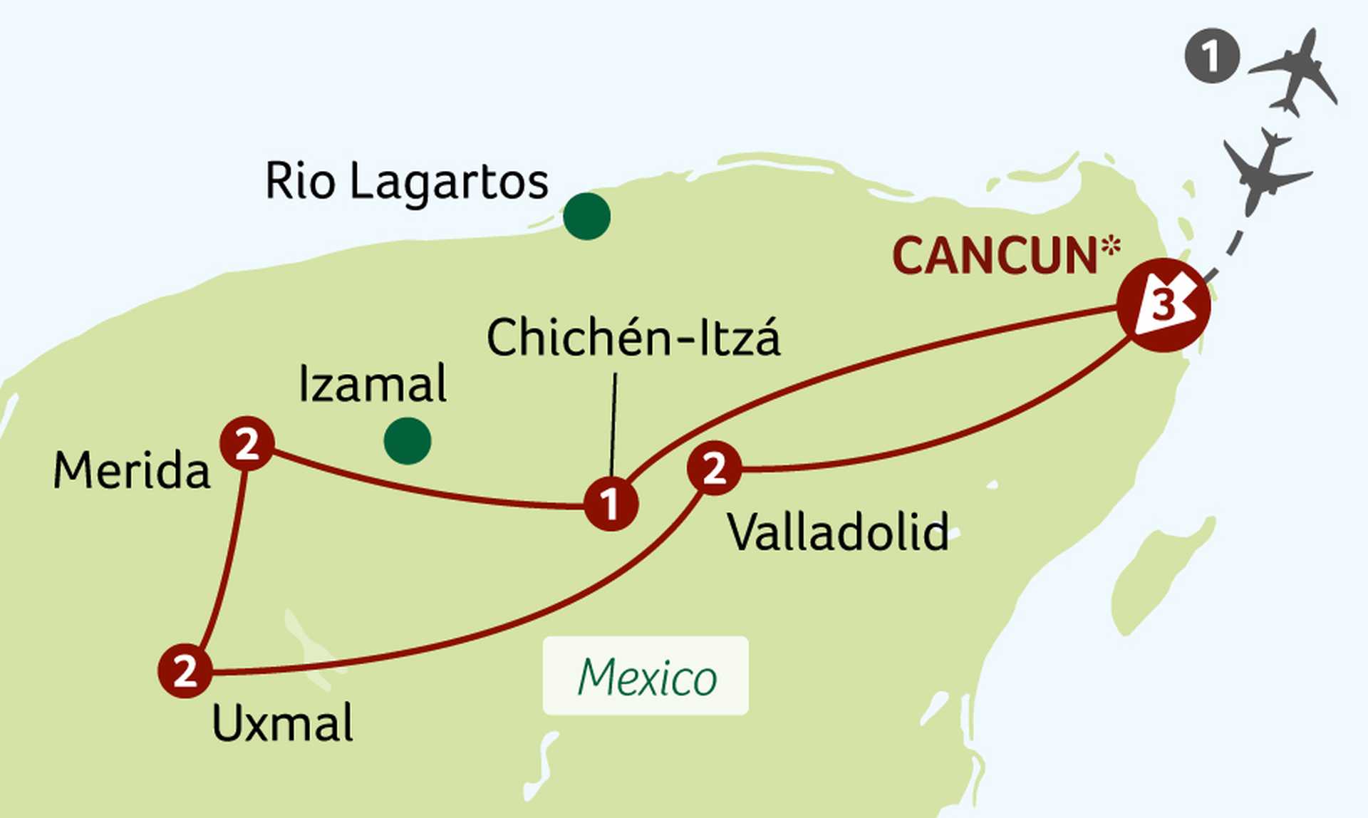 SEMXS - Colours and Flavours of Ancient Mexico map