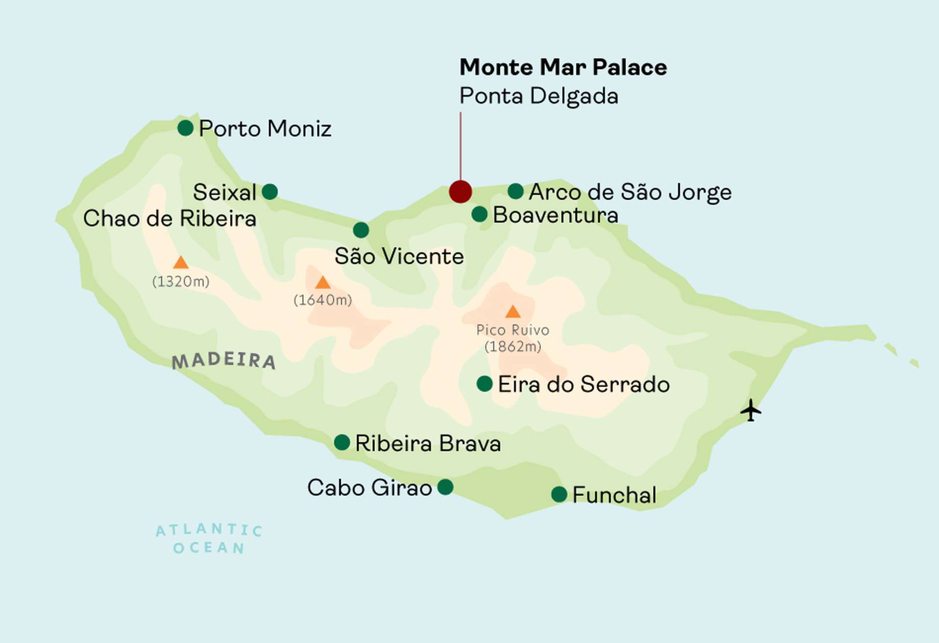 Monte Mar Palace map