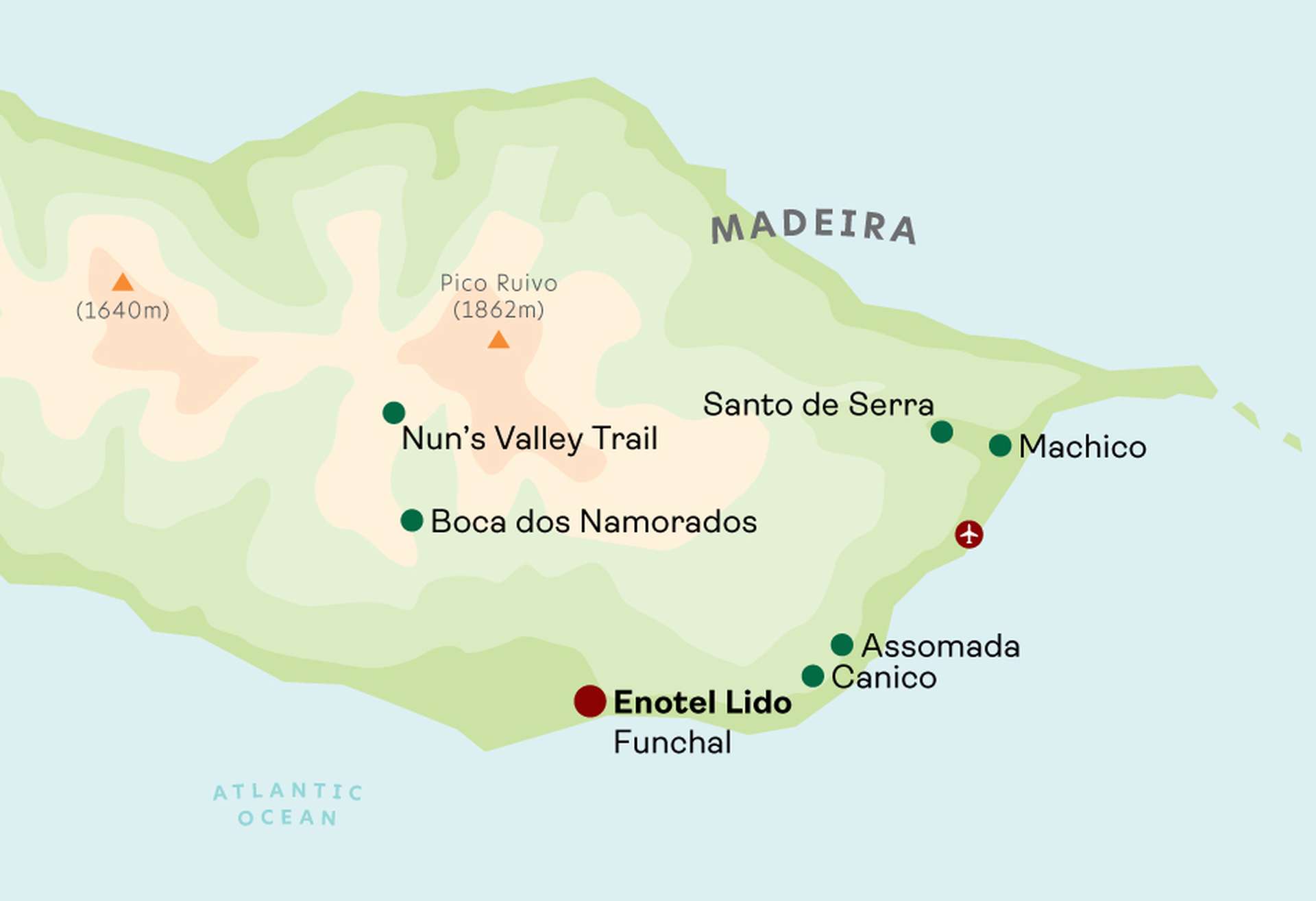 Enotel Lido map