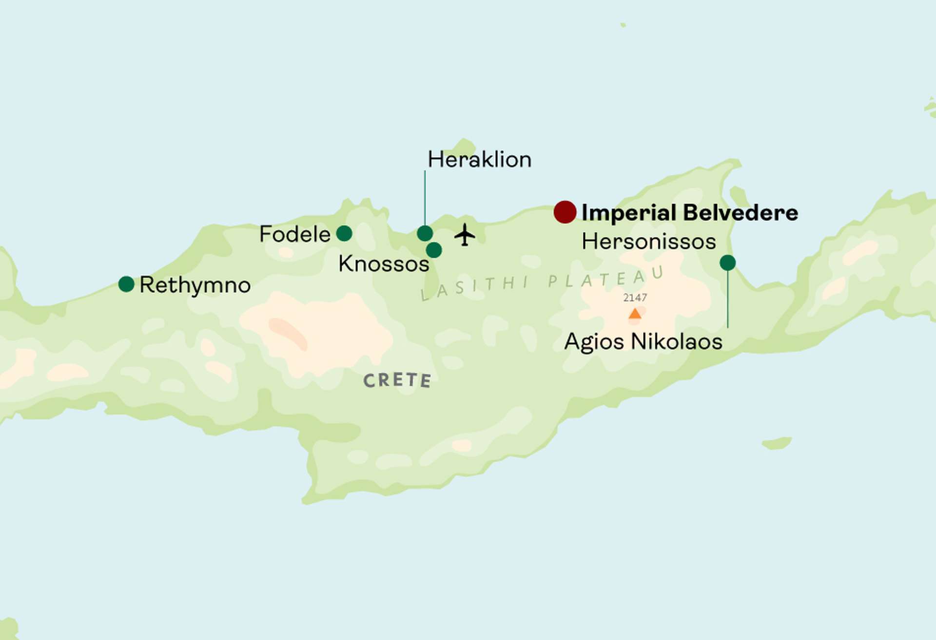 Imperial Belvedere map