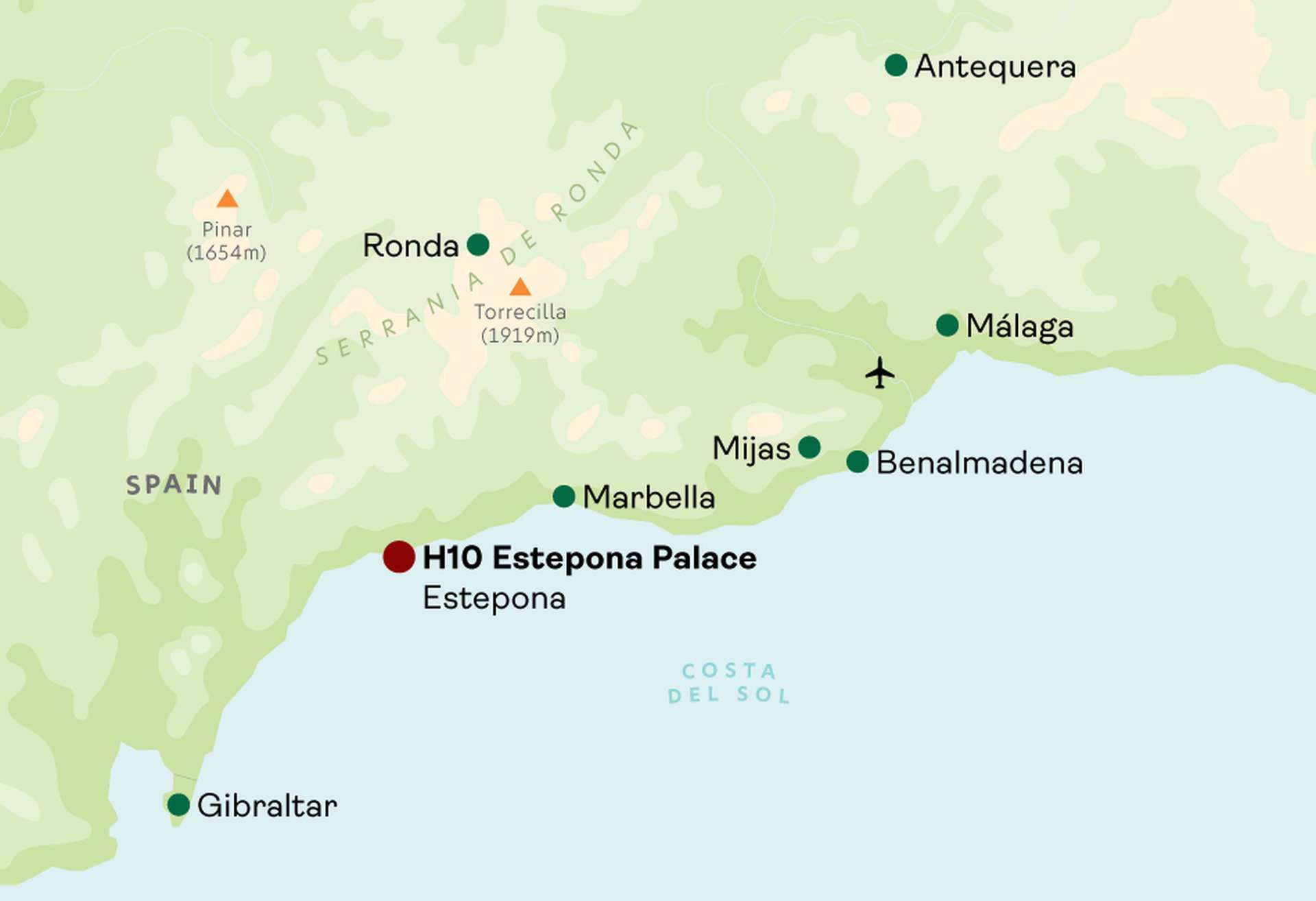 H10 Estepona Palaca Map