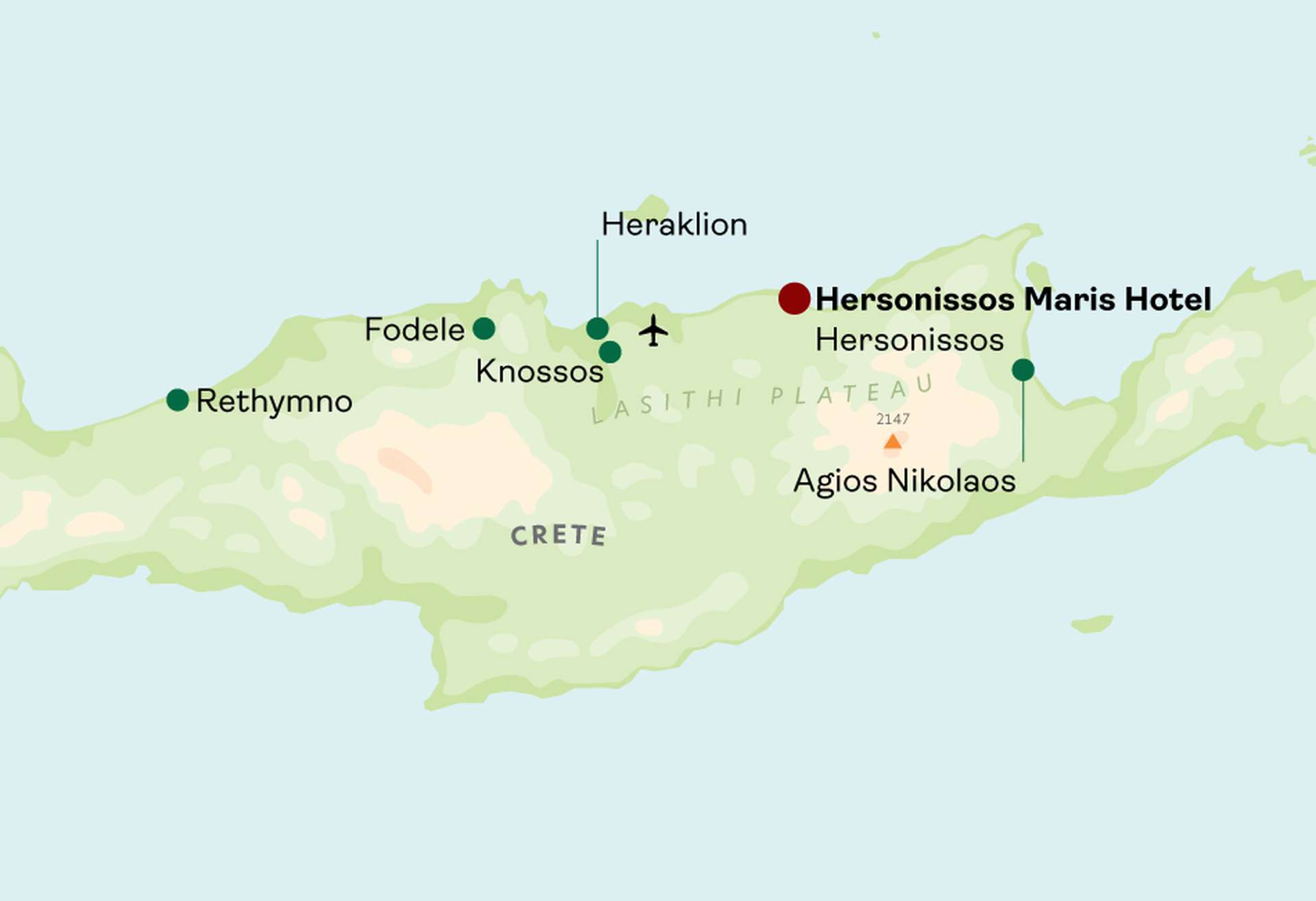 Hersonissos Maris Hotel map