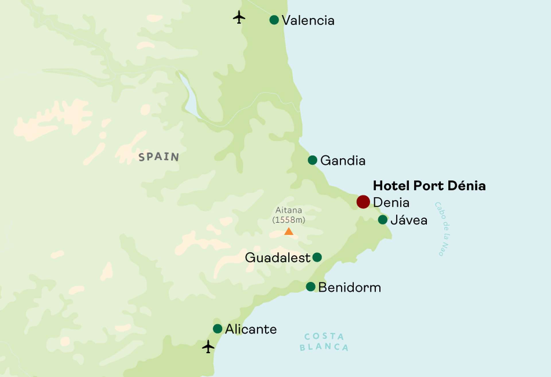 Hotel Port Denia Map